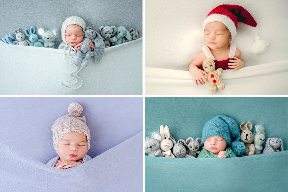 Newborn Picture Ideas: Complete Photo Session with Just One Prop Set